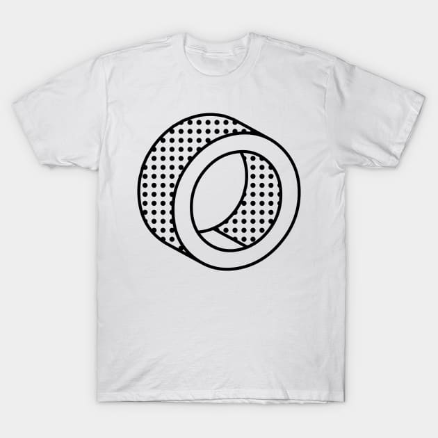 3D Ben Day Dot Isometric Letter O T-Shirt by murialbezanson